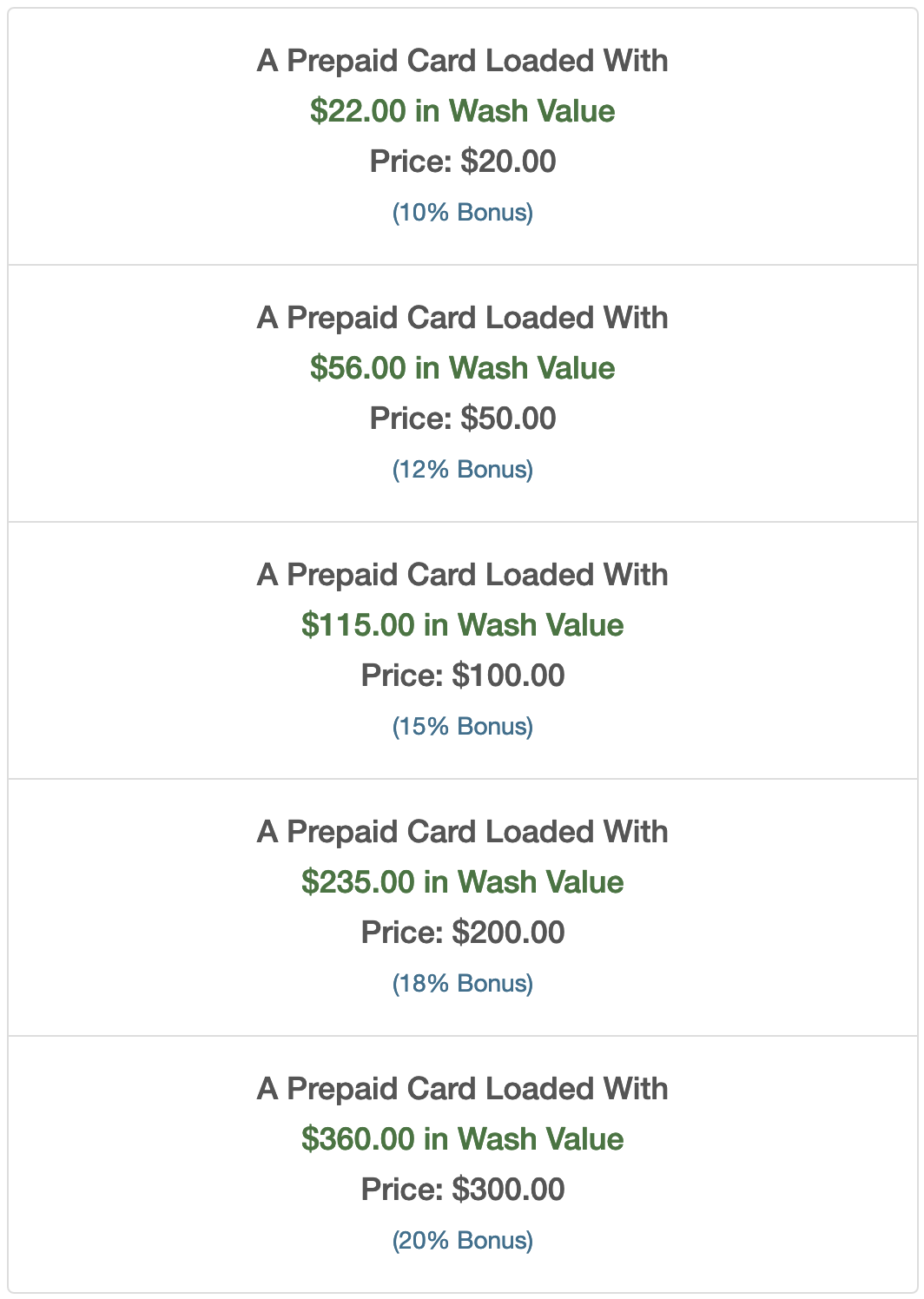 WashPackages
